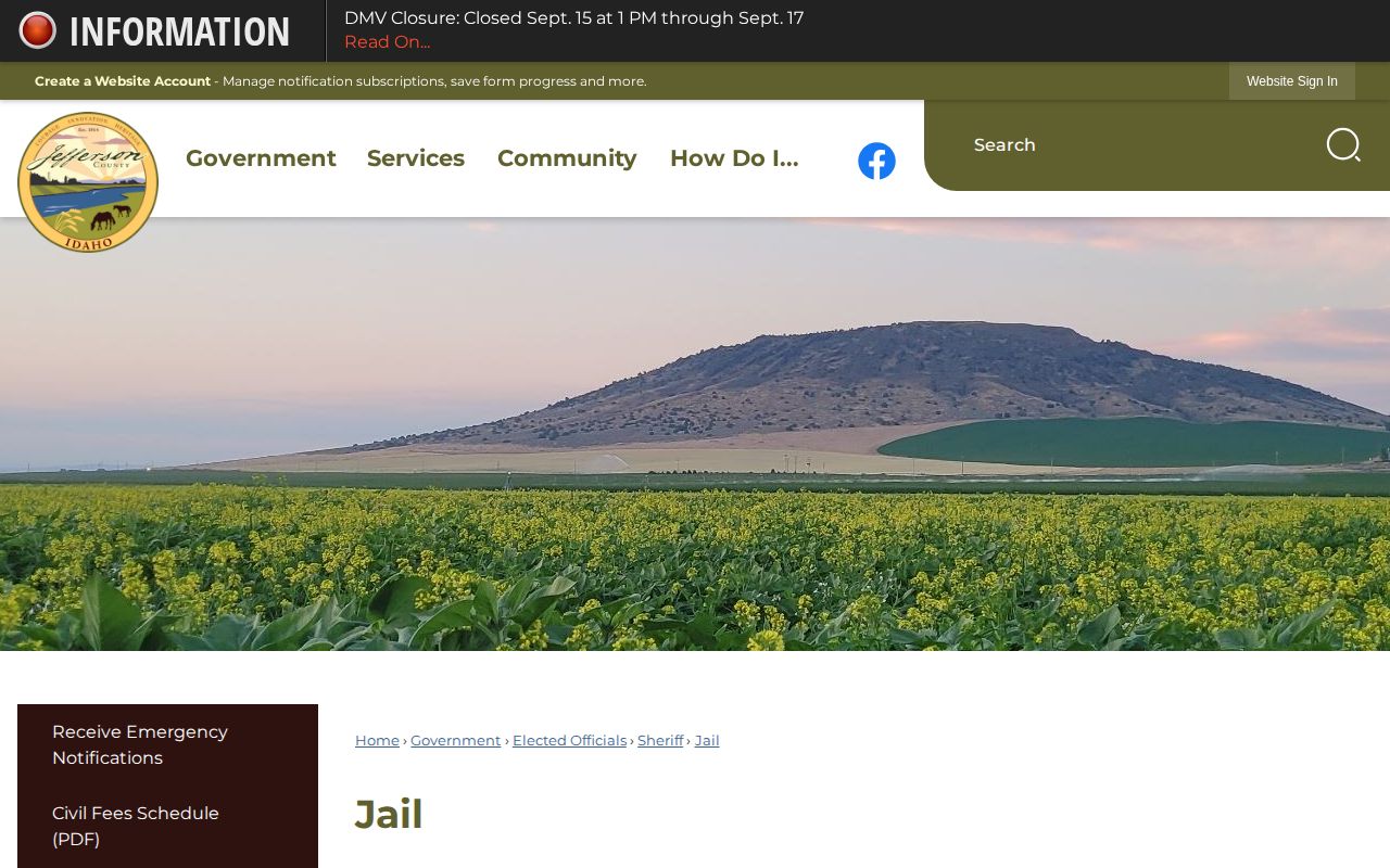 Jefferson County Jail official recent arrest and roster source